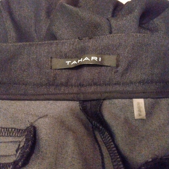 NWT Tahari navy blue slacks. Size 6. "Sandra" style. SALE!! - Picture 3 of 6
